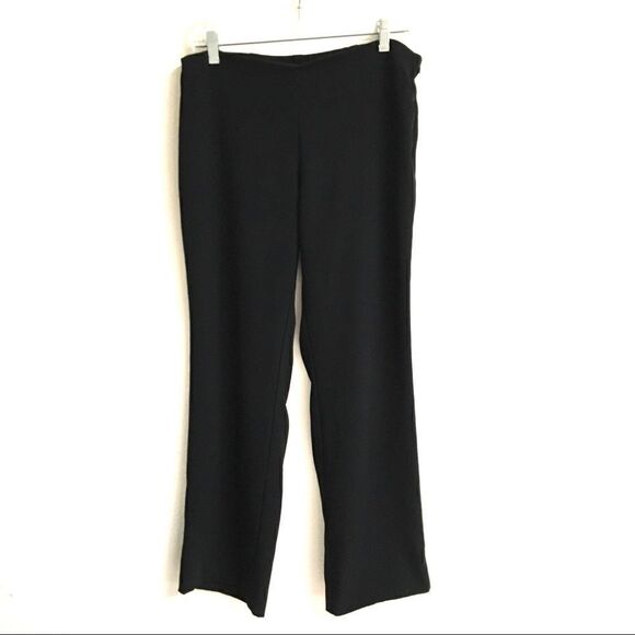 Eileen Fisher black side zip pants 8 - Picture 1 of 8